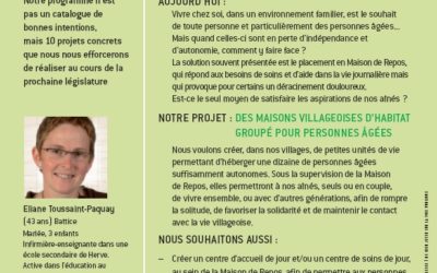Des maisons villageoises pour nos aînés